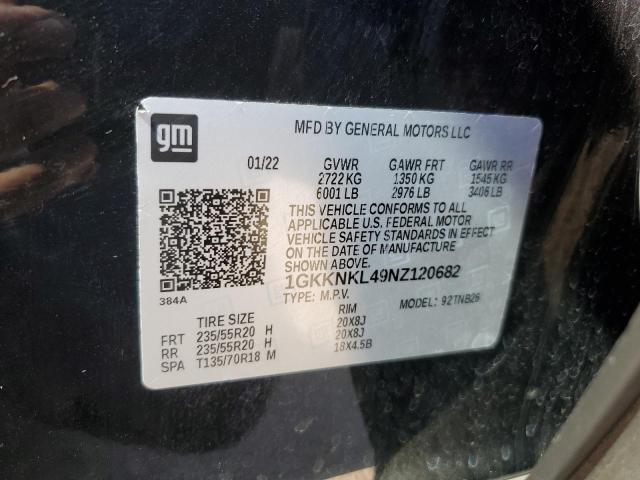 2022 GMC ACADIA SLE 1GKKNKL49NZ120682