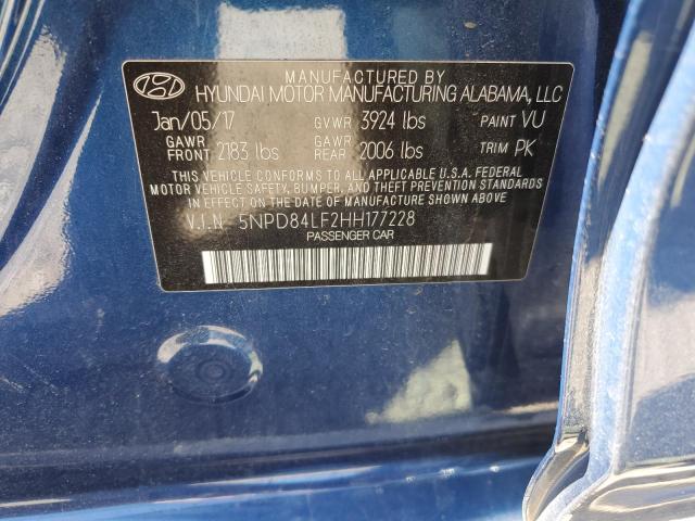 2017 HYUNDAI ELANTRA SE 5NPD84LF2HH177228