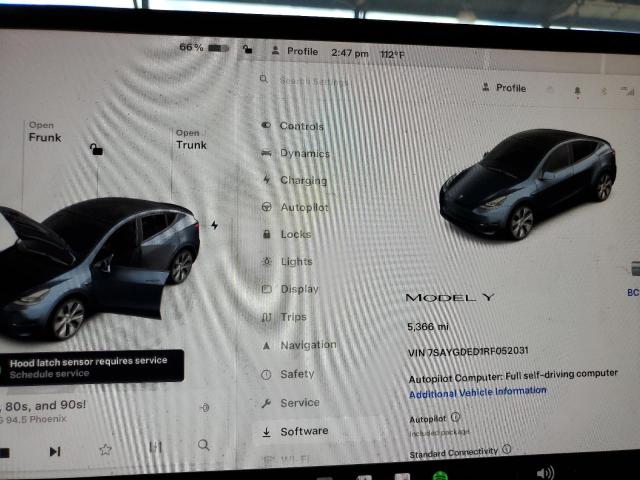 2024 TESLA MODEL Y 7SAYGDED1RF052031
