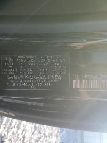 2015 KIA SEDONA EX KNDMC5C10F6049442