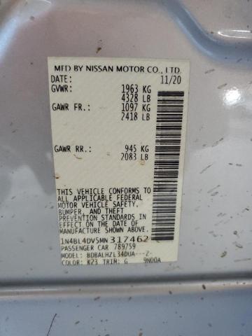 2021 NISSAN ALTIMA SV #3292475673