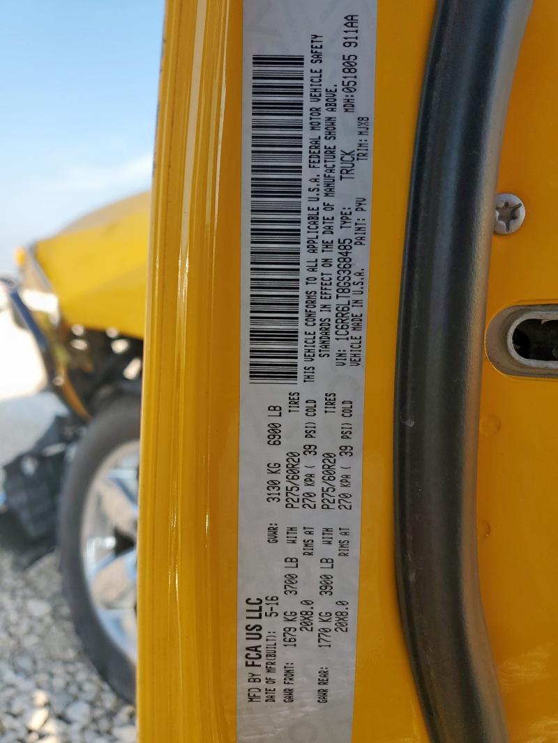 2016 RAM 1500 SLT 1C6RR6LT8GS368485