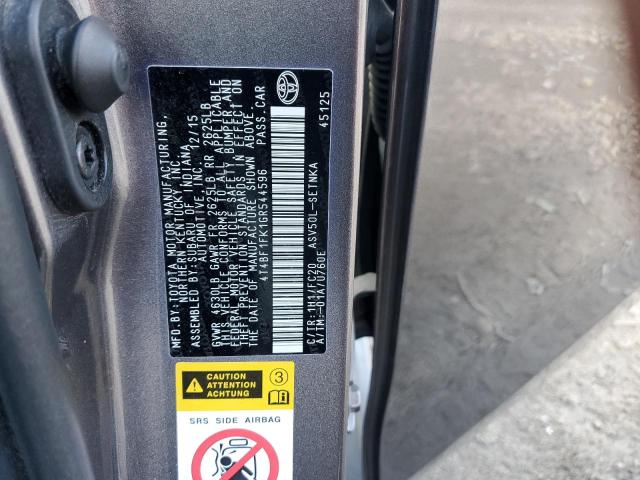 2016 TOYOTA CAMRY LE - 4T4BF1FK1GR544596