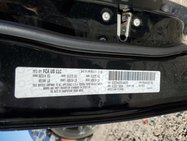 2016 DODGE CHARGER SXT 2C3CDXHG7GH188375