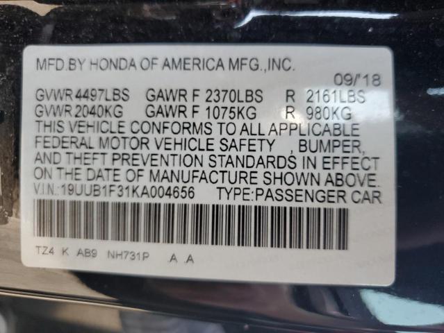 2019 ACURA TLX 19UUB1F31KA004656