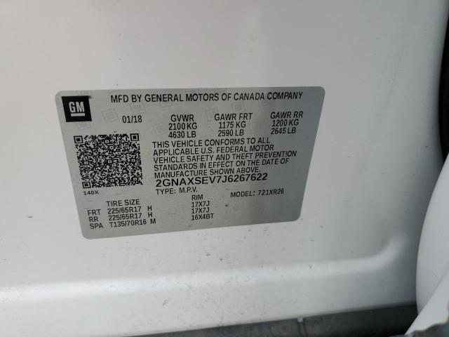 2018 CHEVROLET EQUINOX LT - 2GNAXSEV7J6267622