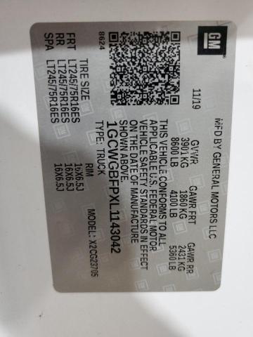 2020 CHEVROLET EXPRESS G2 #3266779359