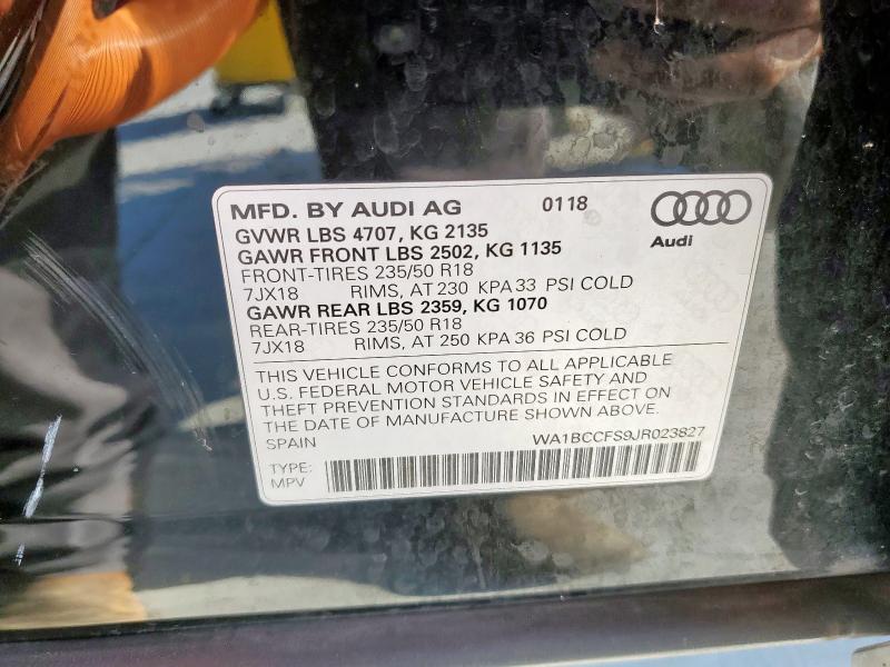 2018 AUDI Q3 #3255596021