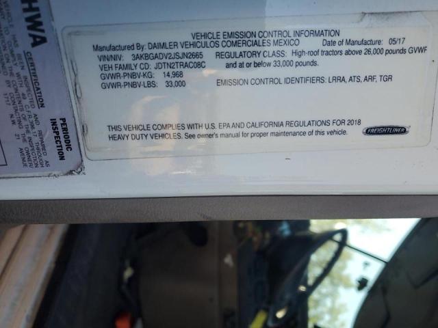 2018 FREIGHTLINER CASCADIA 1 #3266057331