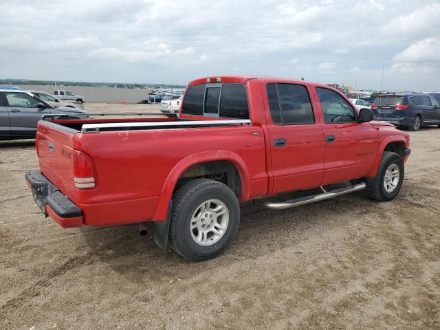 DODGE DAKOTA QUA 2002 red crew pic gas 1B7HG38N52S721308 photo #4