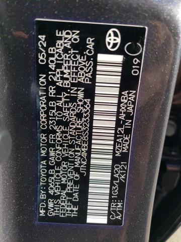 2025 TOYOTA COROLLA XS JTNC4MBE8S3233364