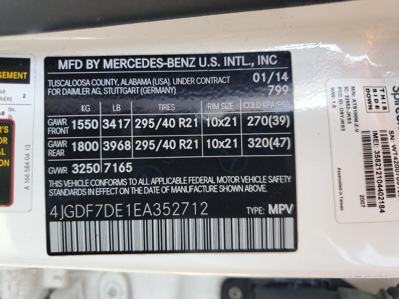 MERCEDES-BENZ GL-CLASS 550 4MATIC