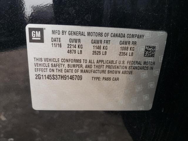 2017 CHEVROLET IMPALA PRE 2G1145S37H9146709