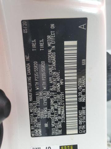 2020 LEXUS RX 350 2T2HZMAAXLC172291