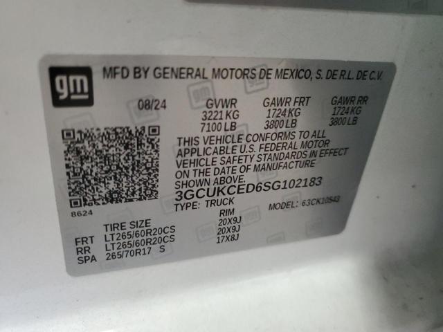 2025 CHEVROLET SILVERADO K1500 TRAIL BOSS CUSTOM 3GCUKCED6SG102183