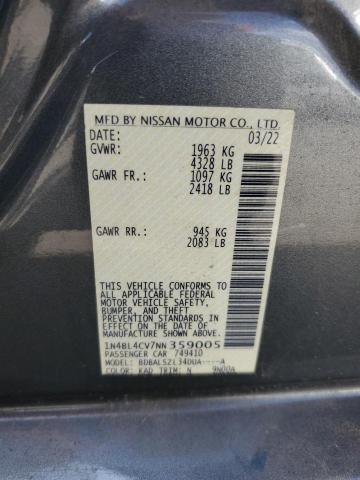 2022 NISSAN ALTIMA SR - 1N4BL4CV7NN359005