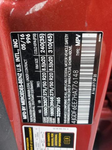 2017 MERCEDES-BENZ GLS 450 4M - 4JGDF6EE7HA776148