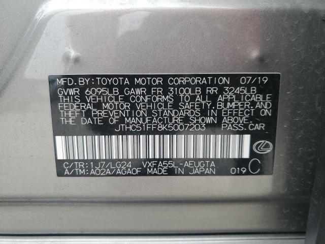 2019 LEXUS LS 500 BAS JTHC51FF8K5007203
