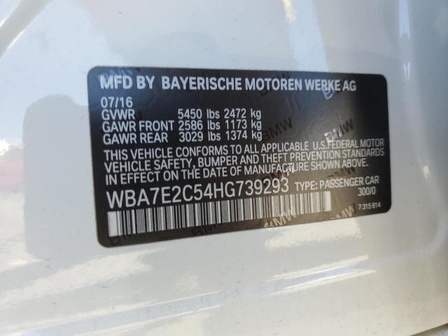 2017 BMW 740 I WBA7E2C54HG739293