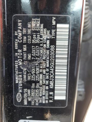 2016 HYUNDAI TUCSON LIMITED KM8J3CA45GU203088