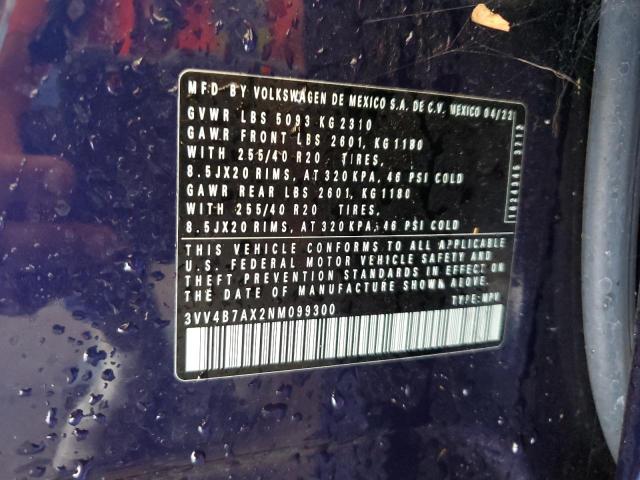 2022 VOLKSWAGEN TIGUAN SEL 3VV4B7AX2NM099300