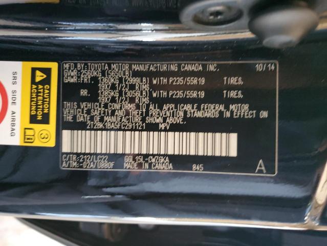 2015 LEXUS RX 350 BASE 2T2BK1BA5FC291121