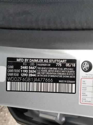 2018 MERCEDES-BENZ E 400 4MATIC WDDZF6GB1JA477666