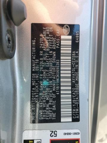 2019 TOYOTA CAMRY L 4T1B11HK3KU690383