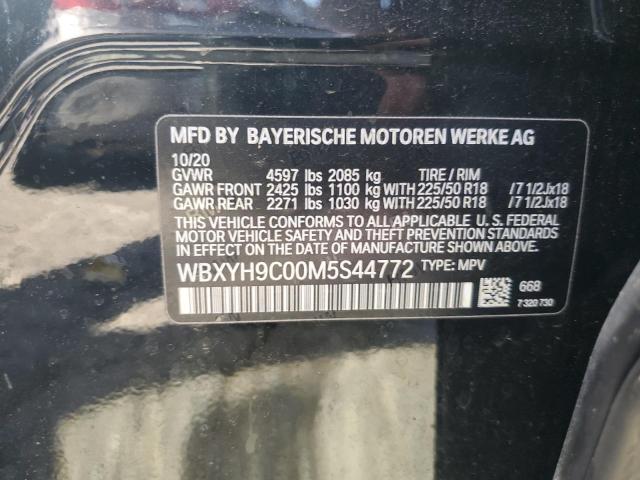 2021 BMW X2 SDRIVE2 WBXYH9C00M5S44772