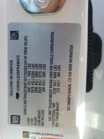 2023 CHEVROLET TAHOE K1500 1GNSKLED9PR436472