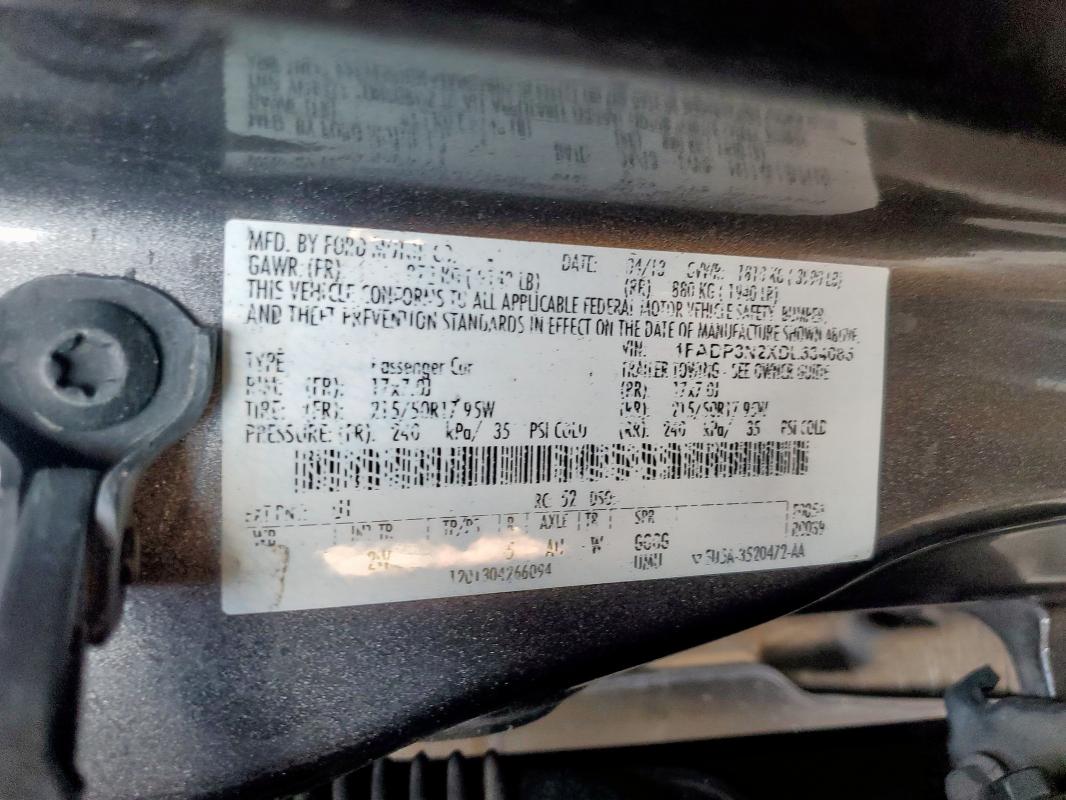 2013 FORD FOCUS TITA - 1FADP3N2XDL334085