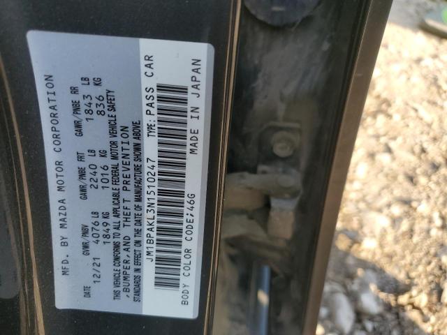 2022 MAZDA 3 SELECT JM1BPAKL3N1510247