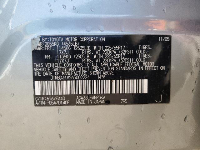 2006 TOYOTA RAV4 LIMIT #3286663296