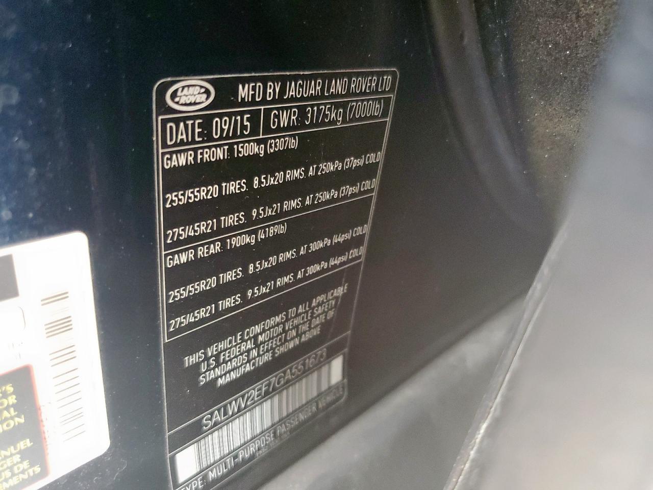 LAND ROVER RANGE ROVER AUTOBIOGRAPHY