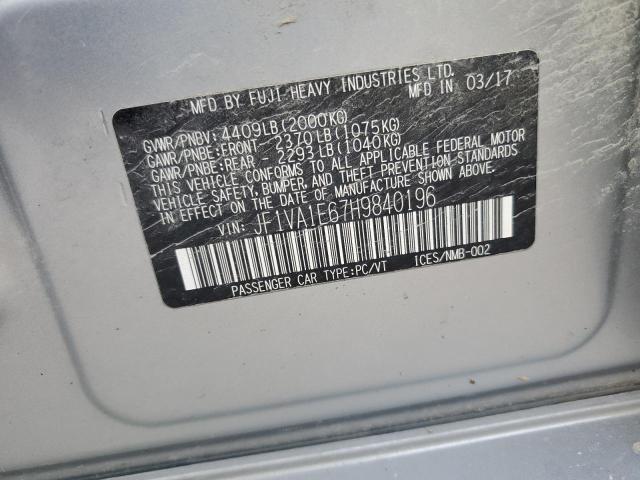 2017 SUBARU WRX PREMIUM JF1VA1E67H9840196