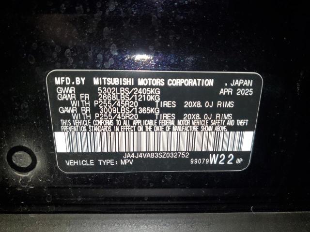 2025 MITSUBISHI OUTLANDER JA4J4VA83SZ032752