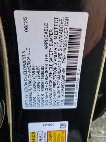 2025 ACURA INTEGRA A- 19UDE4H30SA019493