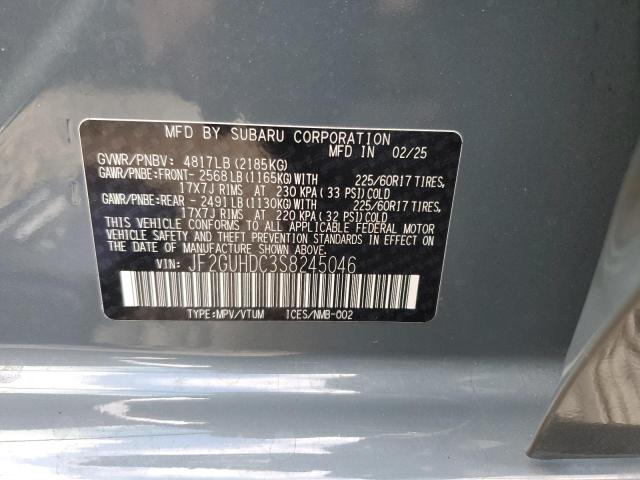 2025 SUBARU CROSSTREK JF2GUHDC3S8245046