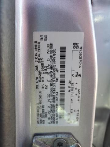 2015 LINCOLN MKC 5LMCJ1A99FUJ06194