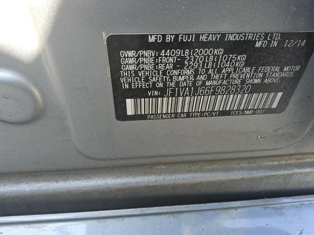 2015 SUBARU WRX LIMITE - JF1VA1J66F9828320