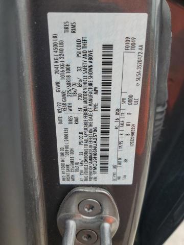 2022 FORD ESCAPE SEL 1FMCU9H66NUA25706