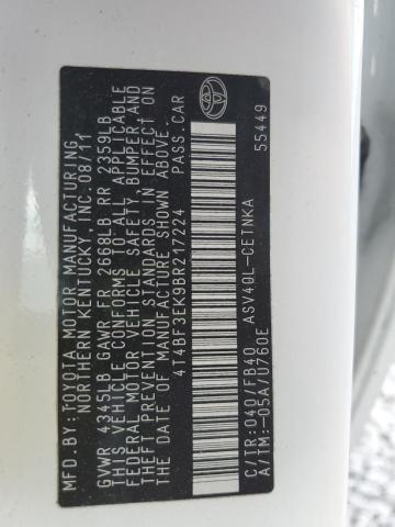 2011 TOYOTA CAMRY BASE #3292539700