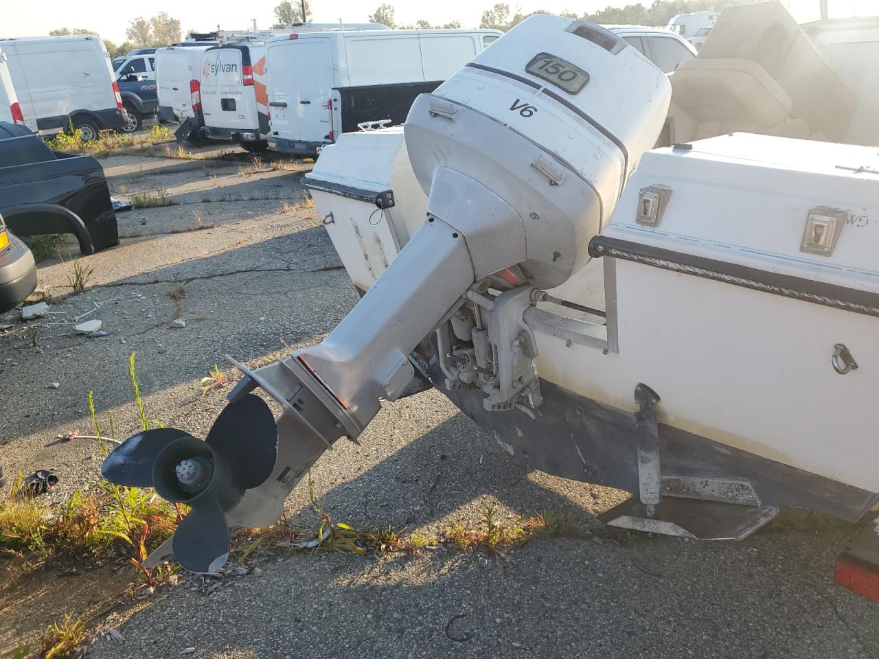 Lot #3263670691 1984 WELLS CARGO BOAT W/TRL