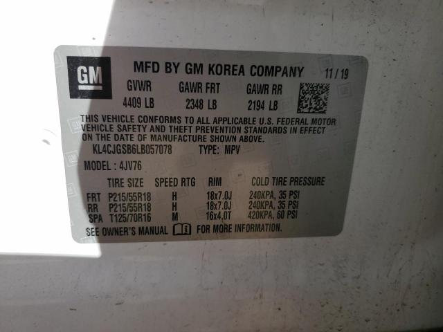 2020 BUICK ENCORE ESS KL4CJGSB6LB057078