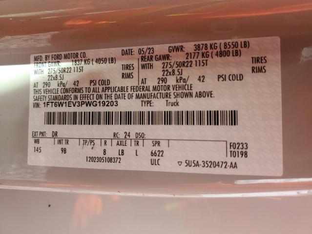 2023 FORD F150 LIGHT 1FT6W1EV3PWG19203