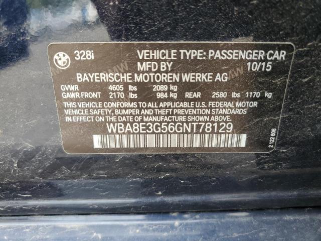 2016 BMW 328 XI SUL WBA8E3G56GNT78129
