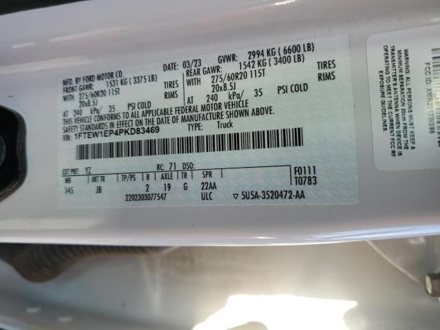 2023 FORD F150 SUPER - 1FTEW1EP4PKD83469