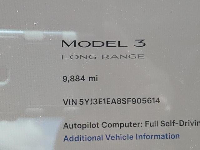 2025 TESLA MODEL 3 5YJ3E1EA8SF905614