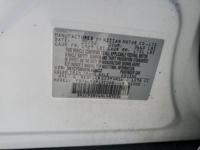 2022 NISSAN KICKS S 3N1CP5BV6NL489032