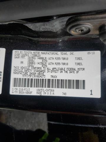 2019 TOYOTA TUNDRA DOU 5TFCY5F13KX024273